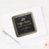 プロフェッショナル製品包装コーヒー豆ラベル スクエアシール (封筒)