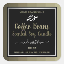プロフェッショナル製品包装コーヒー豆ラベル スクエアシール