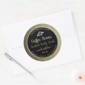 プロフェッショナル製品包装コーヒー豆ラベル ラウンドシール (封筒)