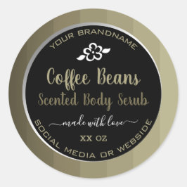 プロフェッショナル製品包装コーヒー豆ラベル ラウンドシール