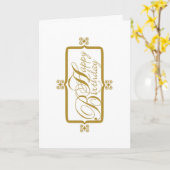 プロフェッショナル誕生日カード カード (黄色い花)