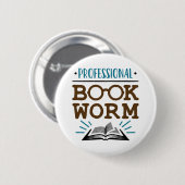 プロフェッショナル読書熱心ブックリーダー 缶バッジ (正面&裏面)