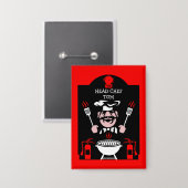 プロフェッショナル調理師贈与 缶バッジ (正面/裏面)