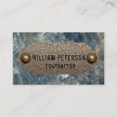 プロフェッショナル請負男らし金属鋼 名刺 (正面)