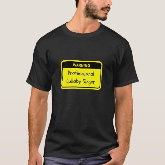 プロフェッショナル警告ラビー・シンガー Tシャツ (正面)