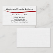 プロフェッショナル財務顧問 名刺 (正面/裏面)