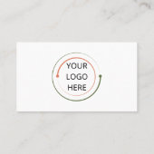 プロフェッショナル赤面とホワイトフォトロゴ事業 名刺 (裏面)