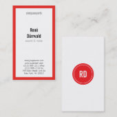 プロフェッショナル赤 名刺 (正面/裏面)