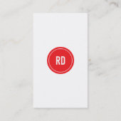 プロフェッショナル赤 名刺 (裏面)