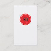 プロフェッショナル赤 名刺 (裏面)