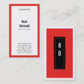 プロフェッショナル赤 名刺 (正面/裏面)