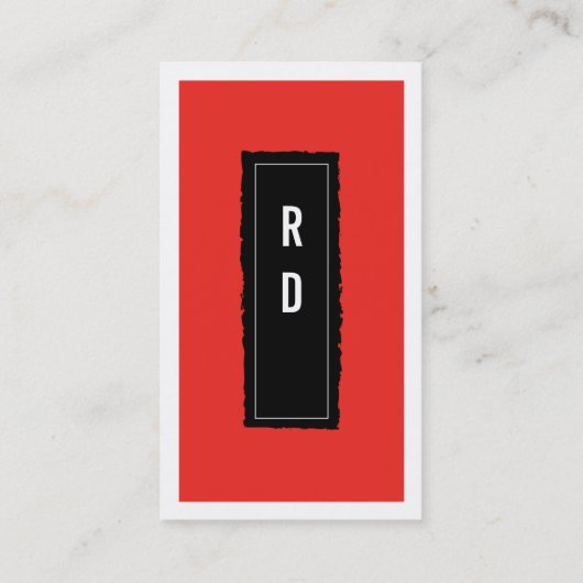 プロフェッショナル赤 名刺 (裏面)