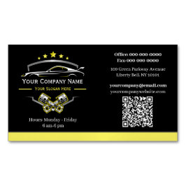 プロフェッショナル車のの修復、自動整備士 マグネット名刺