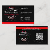 プロフェッショナル車のの修復、自動整備士 名刺 (正面/裏面)