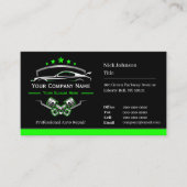 プロフェッショナル車のの修復、自動整備士 名刺 (正面)