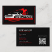 プロフェッショナル車のの修復、自動整備士 名刺 (正面/裏面)