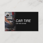 プロフェッショナル車のタイヤ修理フラットタイヤサービス 名刺 (正面)