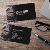 プロフェッショナル車のタイヤ修理フラットタイヤサービス 名刺