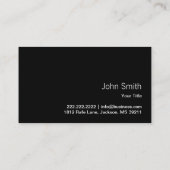 プロフェッショナル車の修理自動詳細 名刺 (裏面)