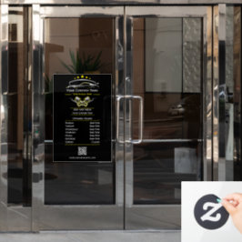 プロフェッショナル車の修理、営業時間 ウィンドウサイン