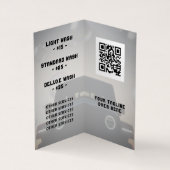 プロフェッショナル車の夕暮れイメージ 名刺 (内部)