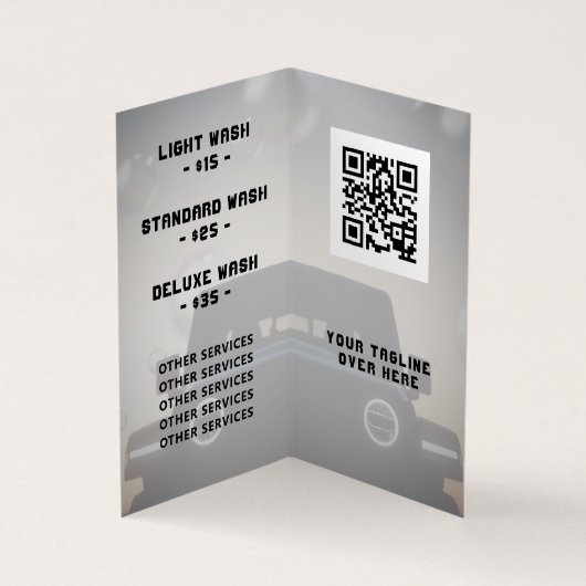 プロフェッショナル車の夕暮れイメージ 名刺 (内部)