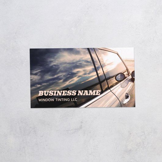 プロフェッショナル車の窓の太陽の着色 名刺