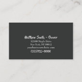 プロフェッショナル車の自動ウィンドウの濃淡サービス 名刺 (裏面)