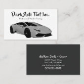 プロフェッショナル車の自動ウィンドウの濃淡サービス 名刺 (正面/裏面)