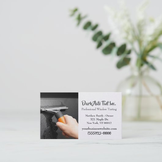 プロフェッショナル車の自動ウィンドウの濃淡サービス 名刺 (スタンド正面)