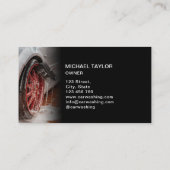 プロフェッショナル車洗浄と自動詳細 名刺 (裏面)