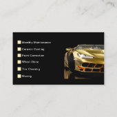 プロフェッショナル車洗浄と自動詳細 名刺 (裏面)