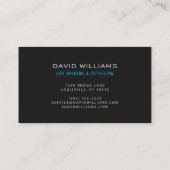 プロフェッショナル車洗浄と自動詳細 名刺 (裏面)