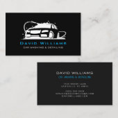 プロフェッショナル車洗浄と自動詳細 名刺 (正面/裏面)