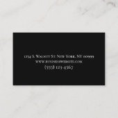 プロフェッショナル車自動詳細化サービス 名刺 (裏面)