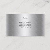 プロフェッショナル追加フォトシルバークラスビジネス 名刺 (裏面)