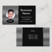 プロフェッショナル追加フォトシルバークラスビジネス 名刺 (正面/裏面)