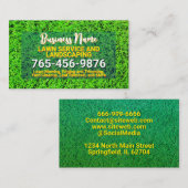 プロフェッショナル造園と芝生気に コーリングカード (正面/裏面)