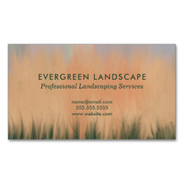 プロフェッショナル造園サービスブルーコーラルグリーン マグネット名刺