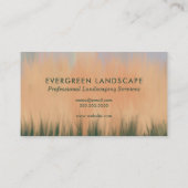 プロフェッショナル造園サービスブルーコーラルグリーン 名刺 (裏面)