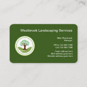プロフェッショナル造園サービス 名刺 (正面)