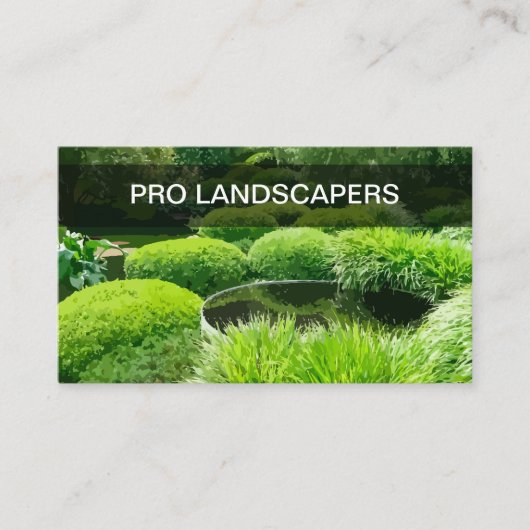 プロフェッショナル造園モダン名刺 名刺 (正面)