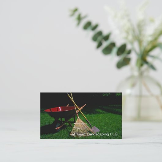 プロフェッショナル造園会社名刺 名刺 (スタンド正面)