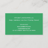 プロフェッショナル造園会社名刺 名刺 (裏面)