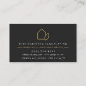 プロフェッショナル造園会社芝生サービス 名刺 (正面)