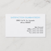 プロフェッショナル造園名刺 名刺 (裏面)