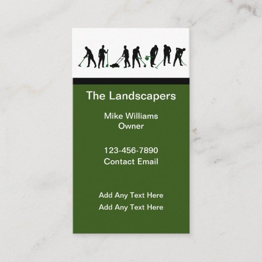 プロフェッショナル造園地裁業者名刺 名刺 (正面)