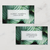 プロフェッショナル造園建築熱帯植物 名刺 (正面/裏面)