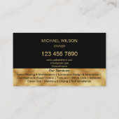 プロフェッショナル造園芝刈気にりガーデニング 名刺 (裏面)