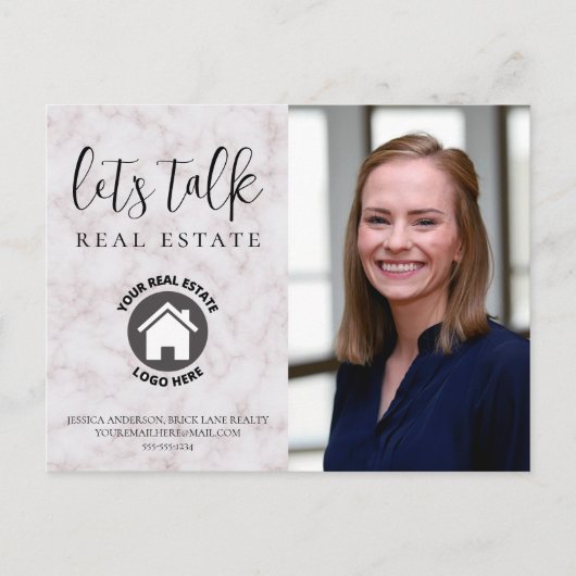 プロフェッショナル連絡大理石情報フォト実在エテート ポストカード (正面)